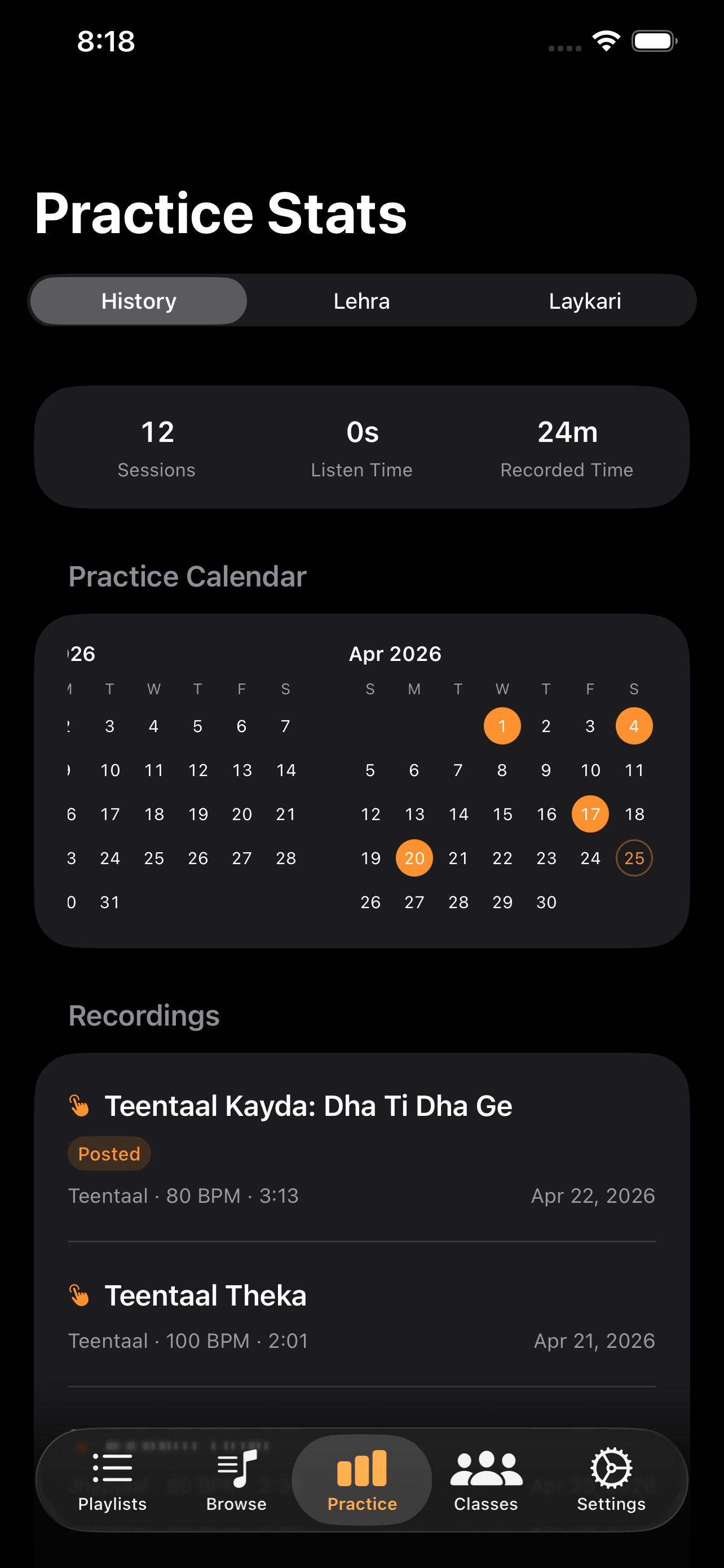 Practice Stats